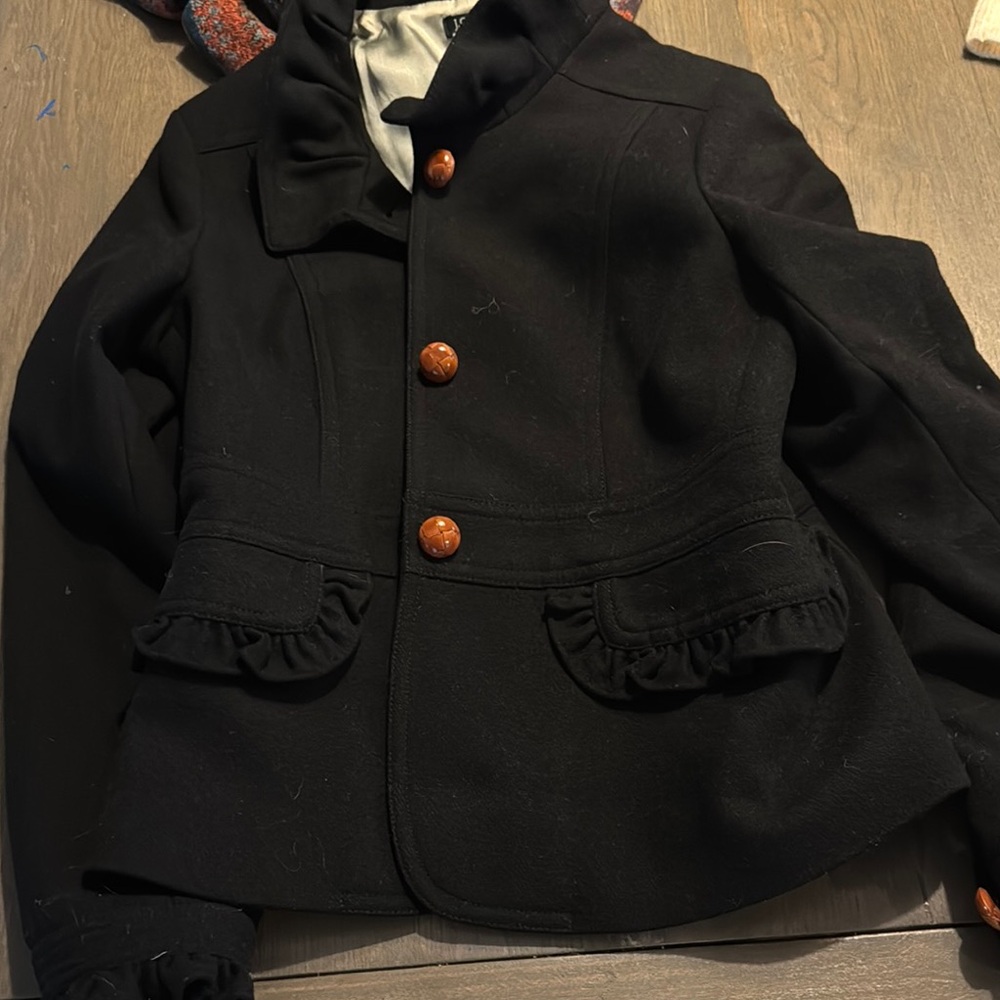 J. Crew Black Blazer with Structured Design